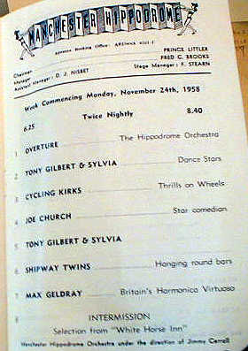Hippodrome Performances November 24, 1958